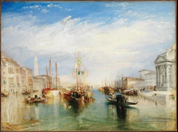 romantique romantisme Tableau Peinture - Le Grand Canal Venise romantique Turner